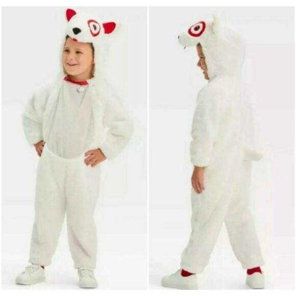 Toddler Hyde & EEK Target BULLSEYE Dog Halloween Costume Jumpsuit Size 2t-3t NWT - Picture 1 of 5